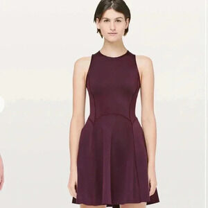 Lululemon Off the Court Dress in Dark Adobe (burgundy) Size 6​